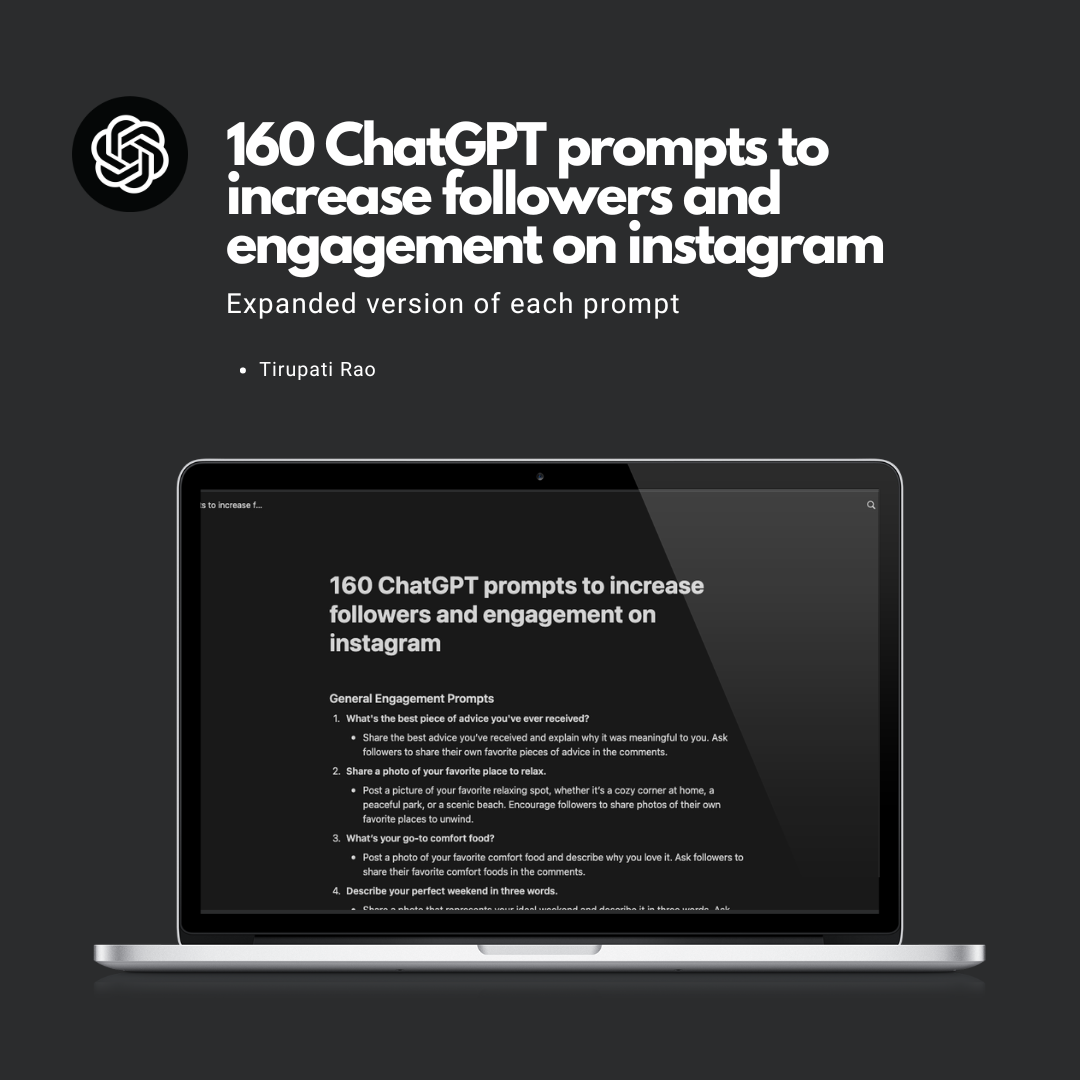 150 ChatGPT prompts for audience building on social media