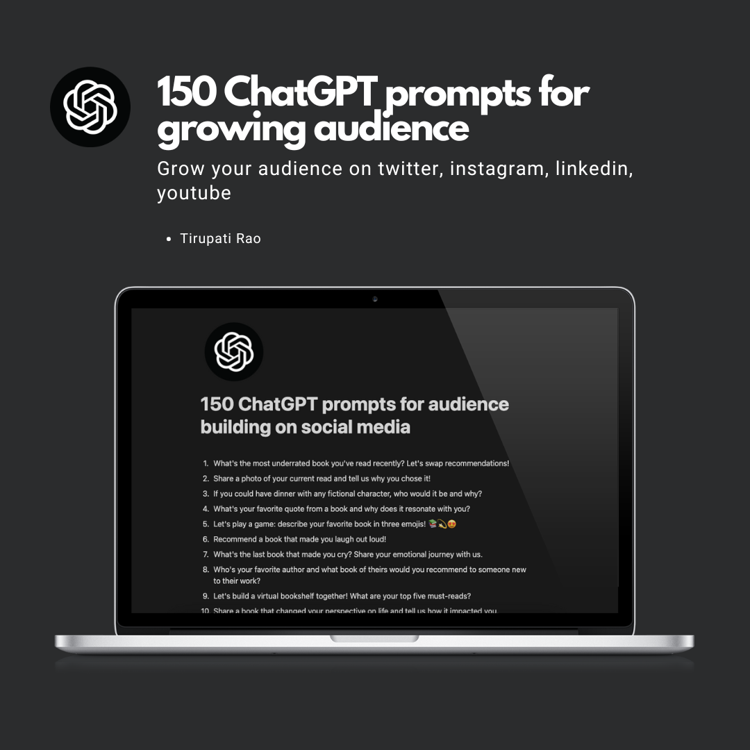 160 ChatGPT prompts to increase followers and engagement