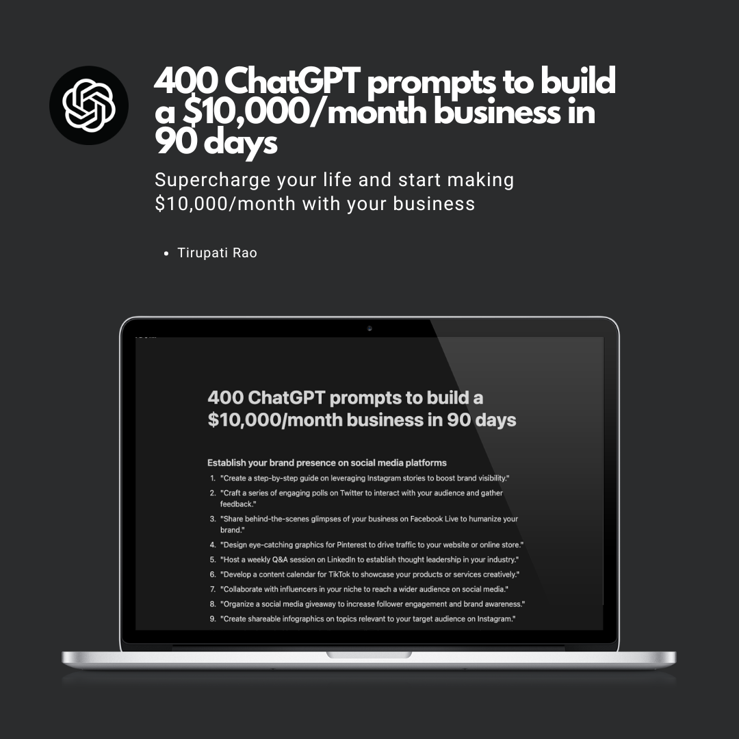 400 ChatGPT prompts