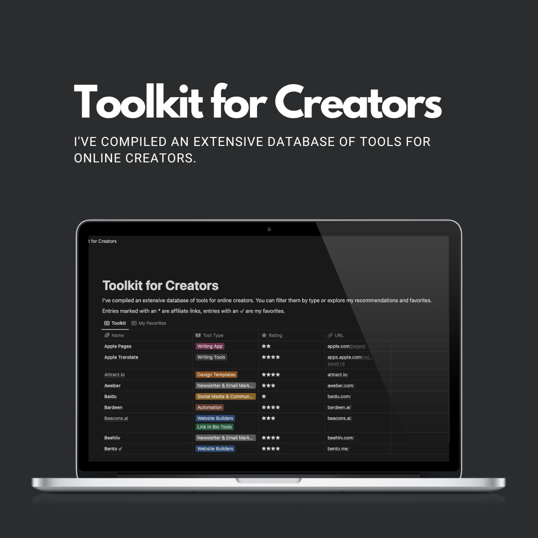 Toolkit for Creators