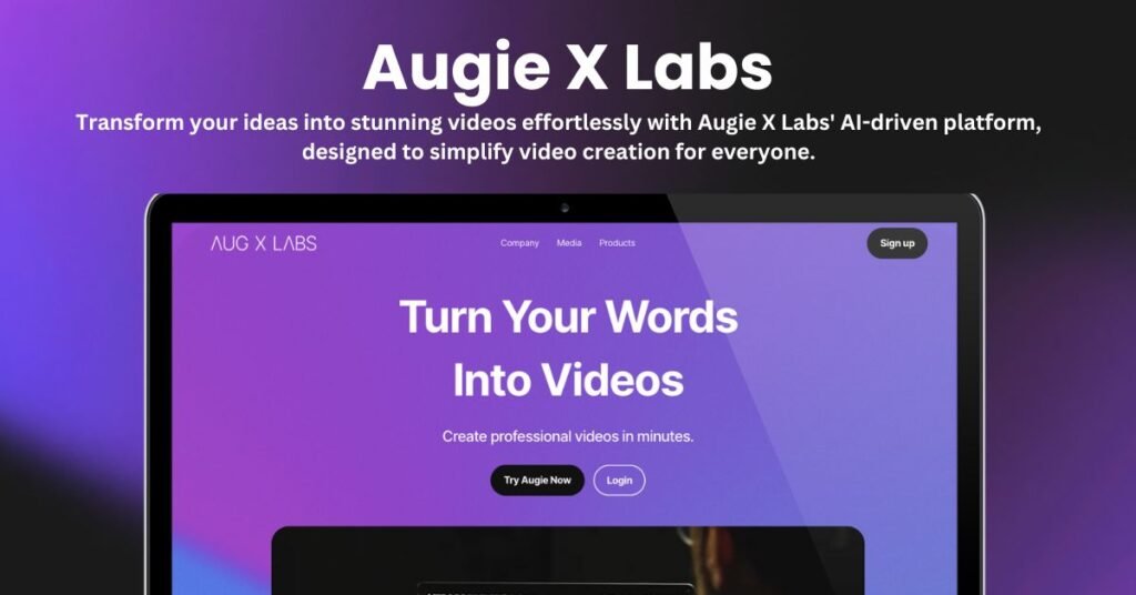 Augie landing page