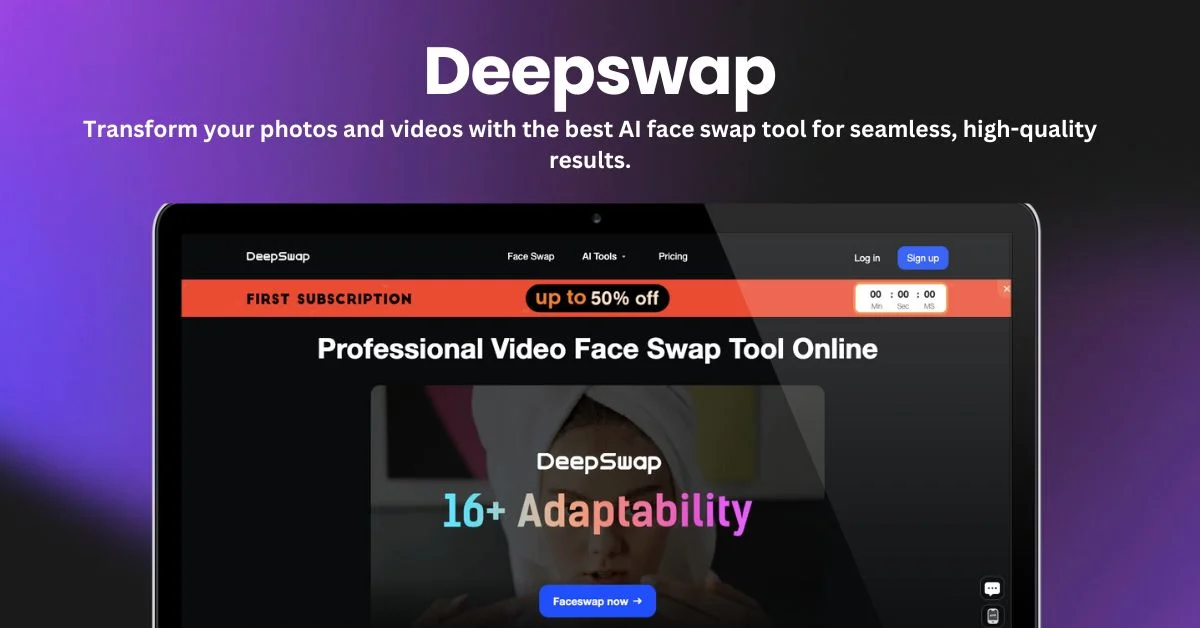 Deepswap landing page