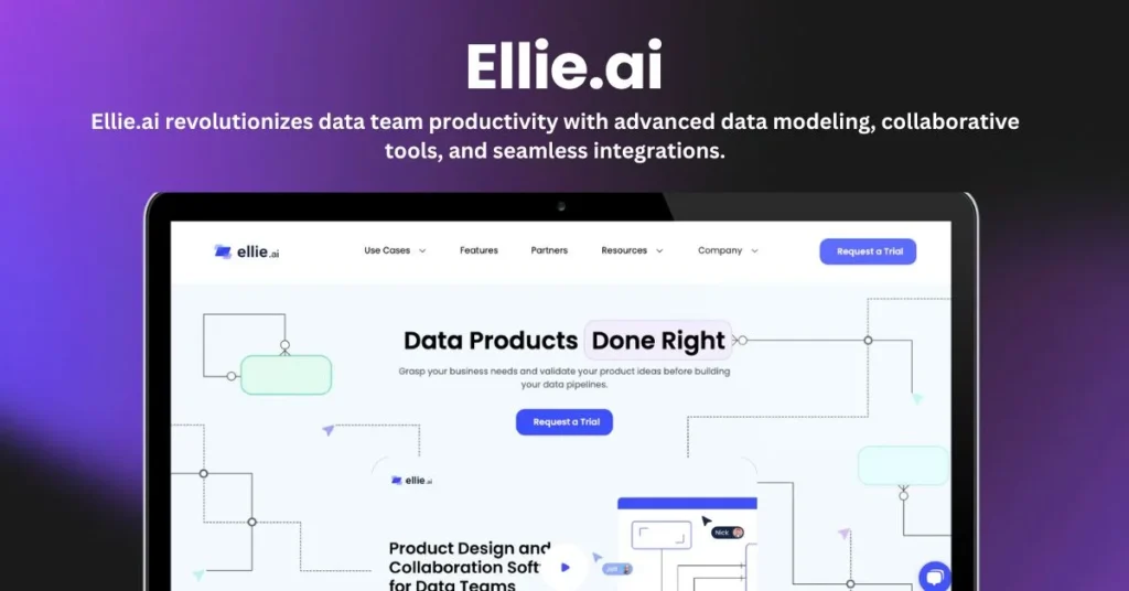 Ellie.ai landing page