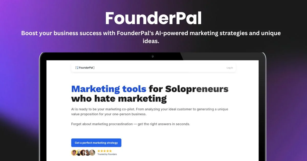 FounderPal landing page