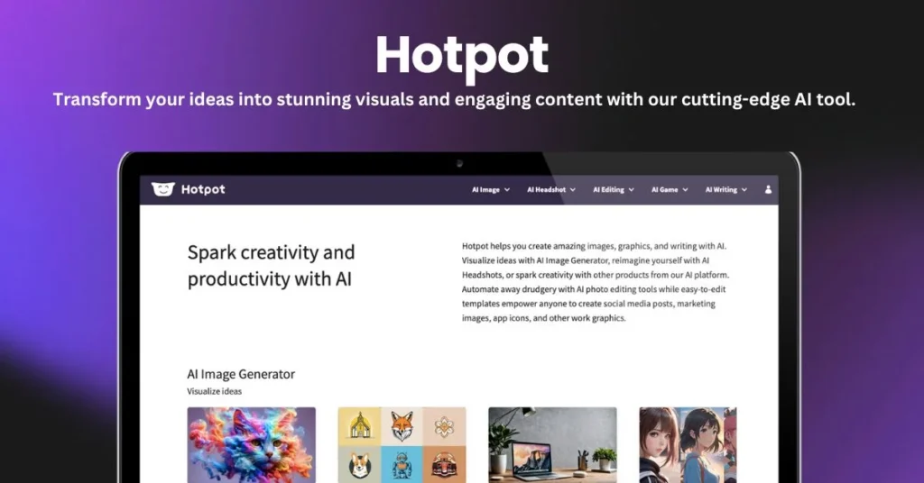 Hotpot landing page