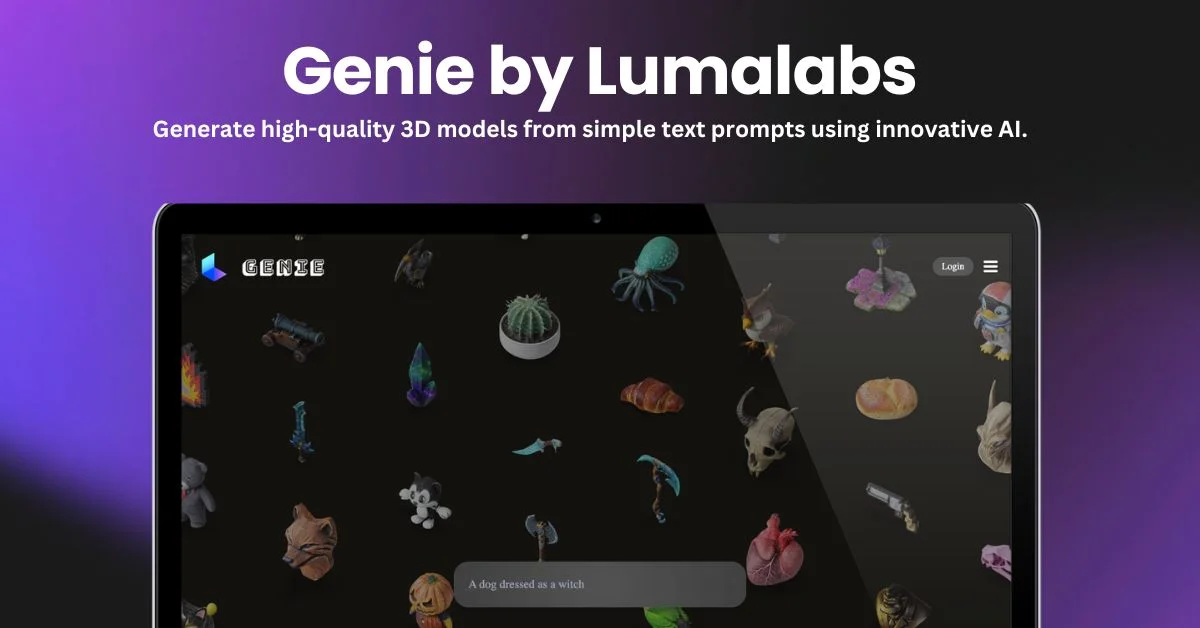 Genie by Lumalabs landing page
