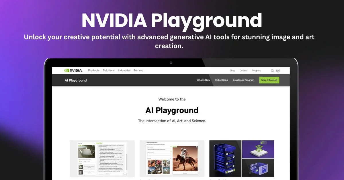 NVIDIA Playground landing page