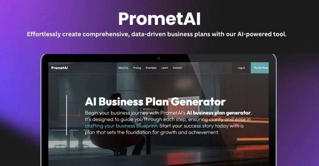 PrometAI landing page