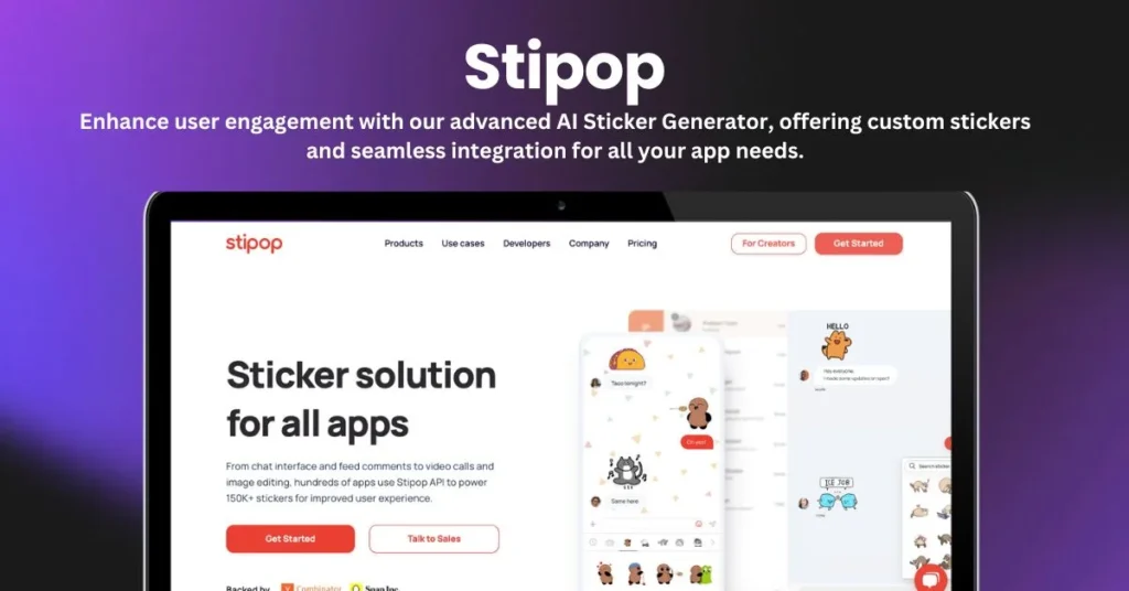 Stipop landing page