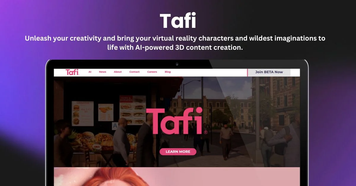 Tafi landing page
