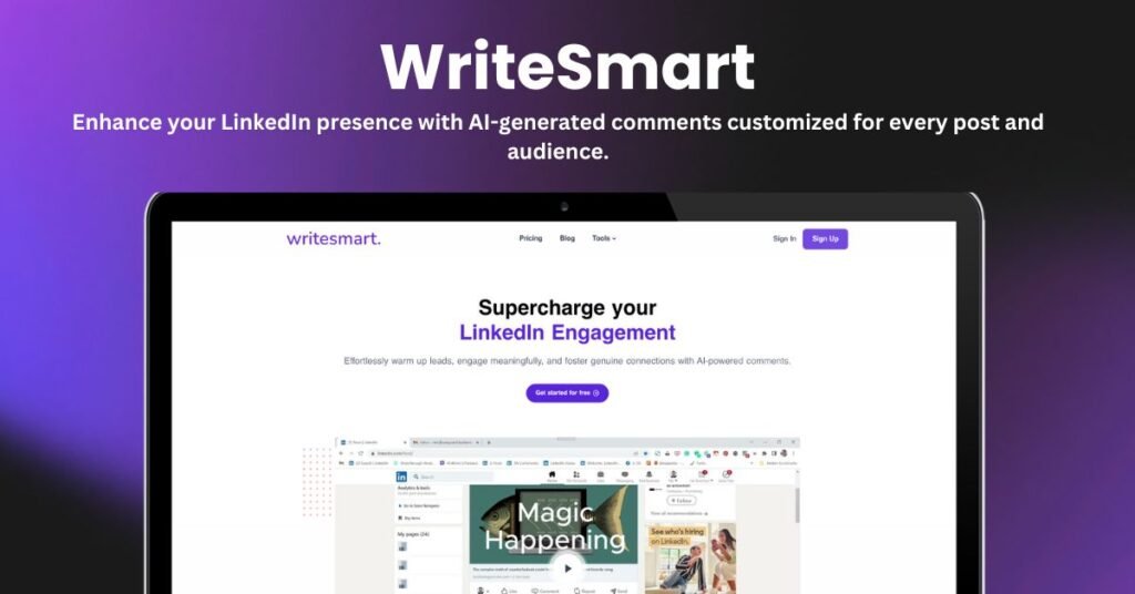 WriteSmart Landing Page