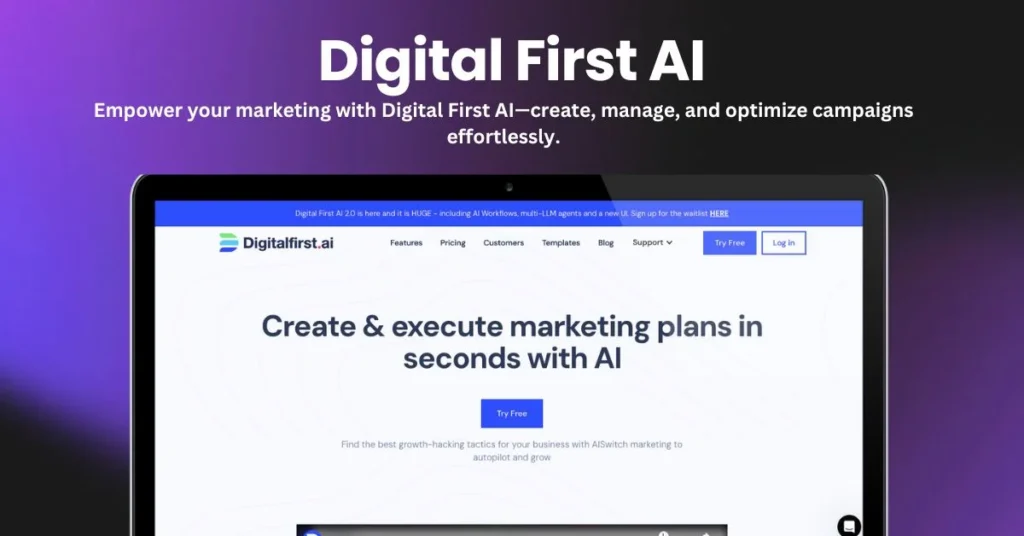 Digital First AI landing page