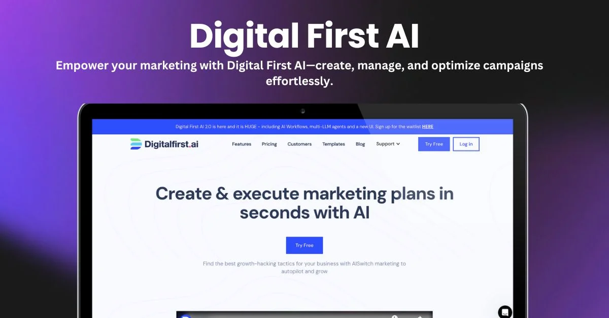 Digital First AI landing page