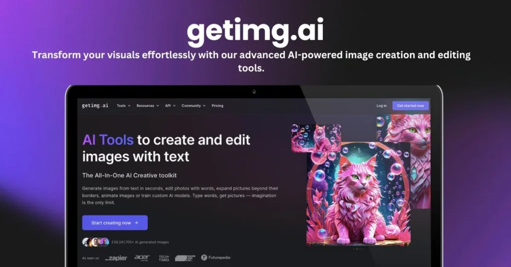 Getimg.ai landing page