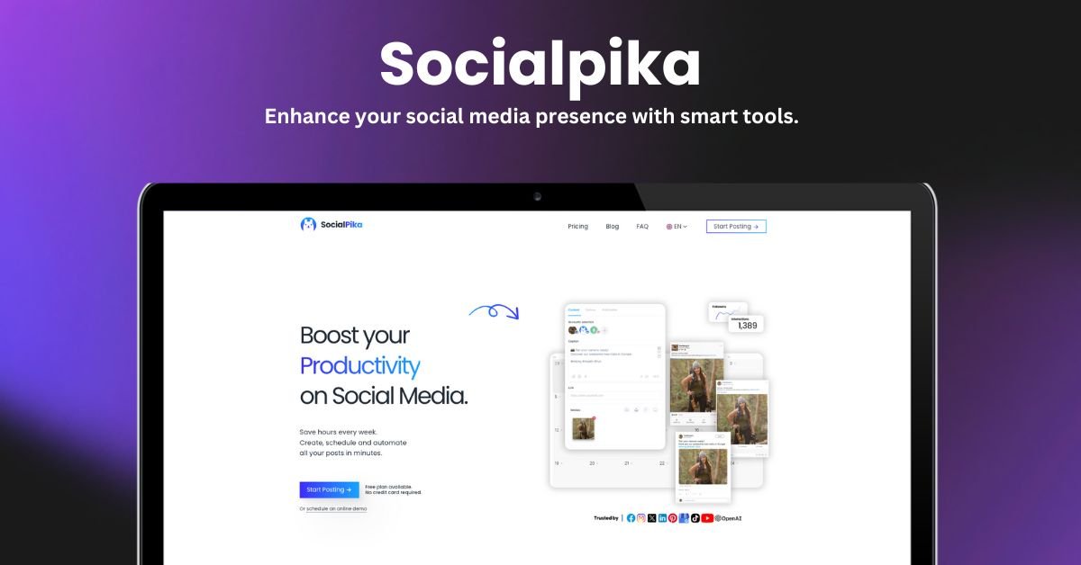 SocialPika Landing Page