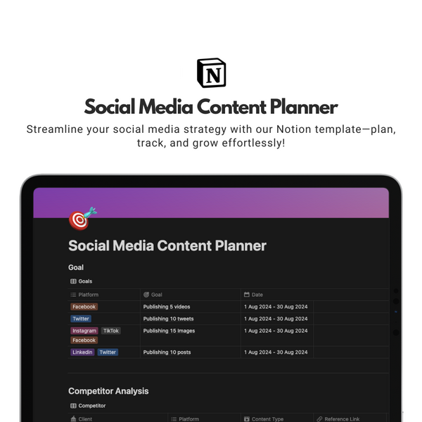 Social Media Content Planner