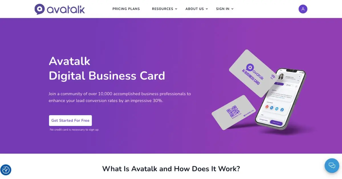 Avatalk webpage