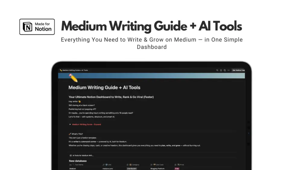Medium Writing Guide + 15 AI Tools