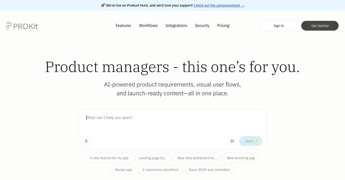 PRDKit webpage