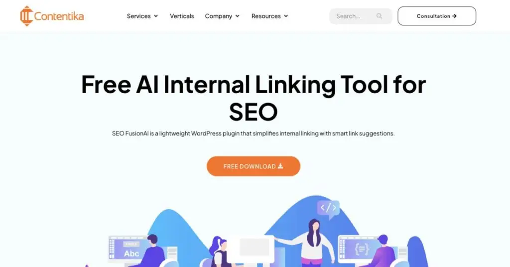 SEO FusionAI webpage