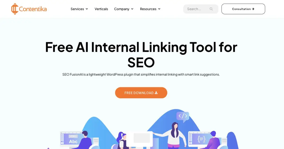 SEO FusionAI webpage