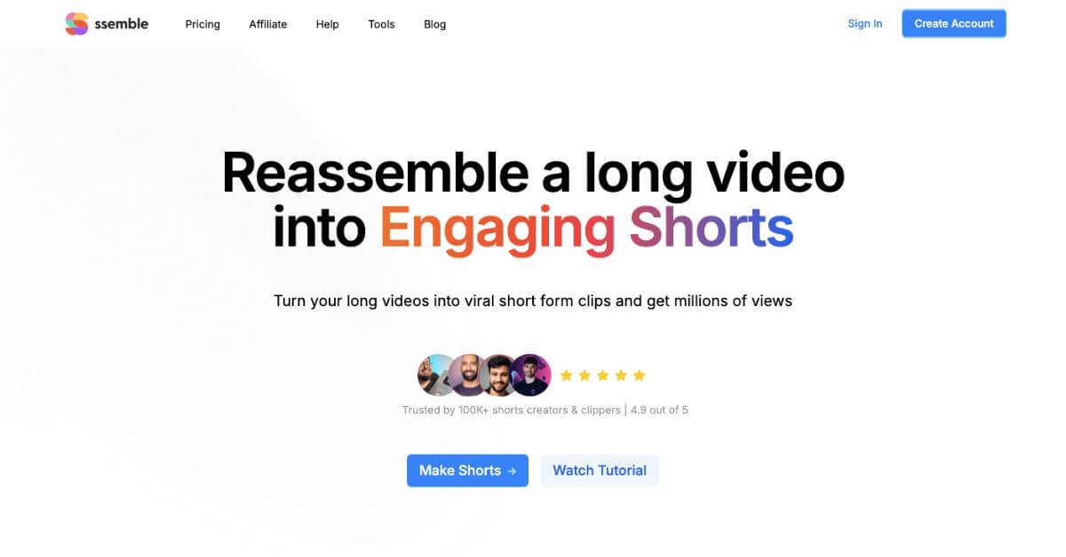 Ssemble webpage