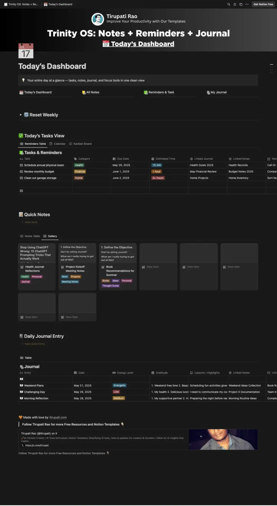 Time Management Dashboard
