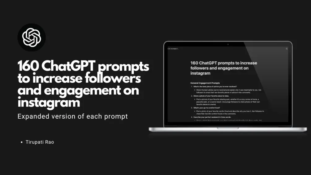 160 ChatGPT prompts