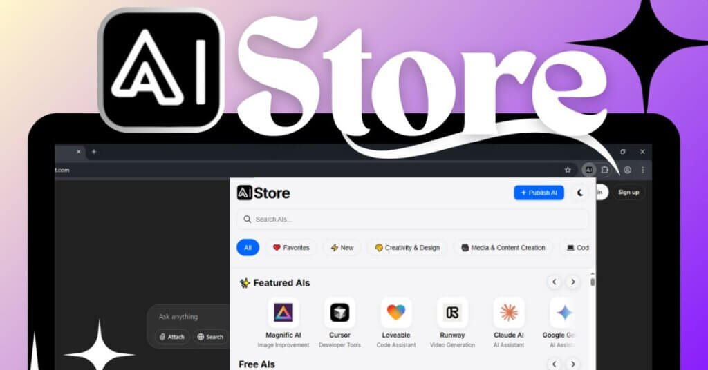 AI Store webpage