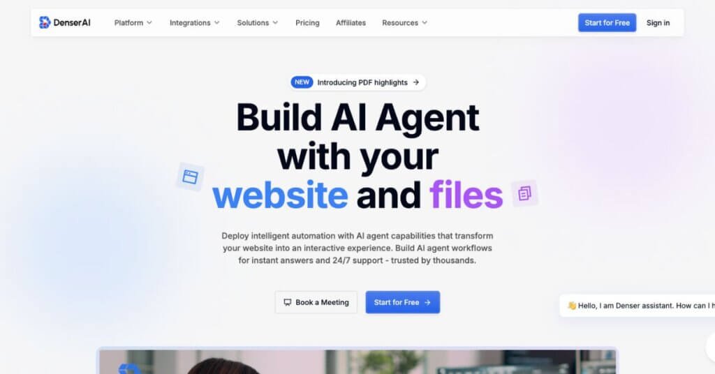 DenserAI webpage