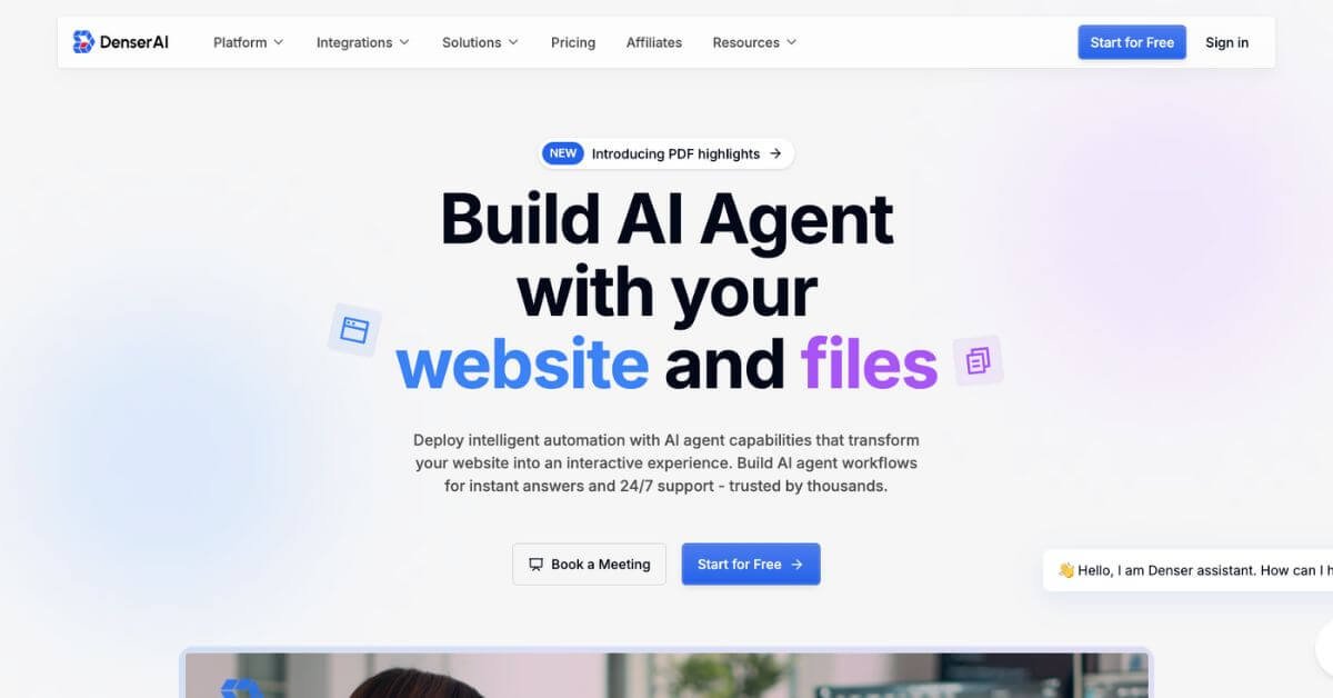 DenserAI webpage