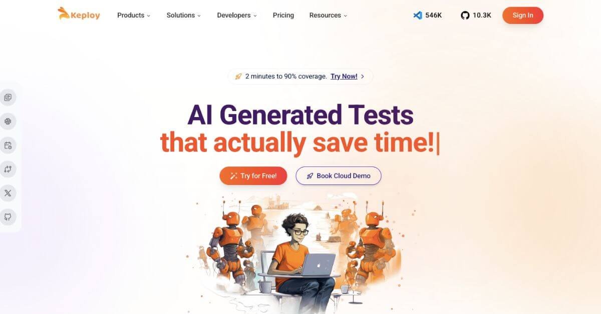 Keploy webpage