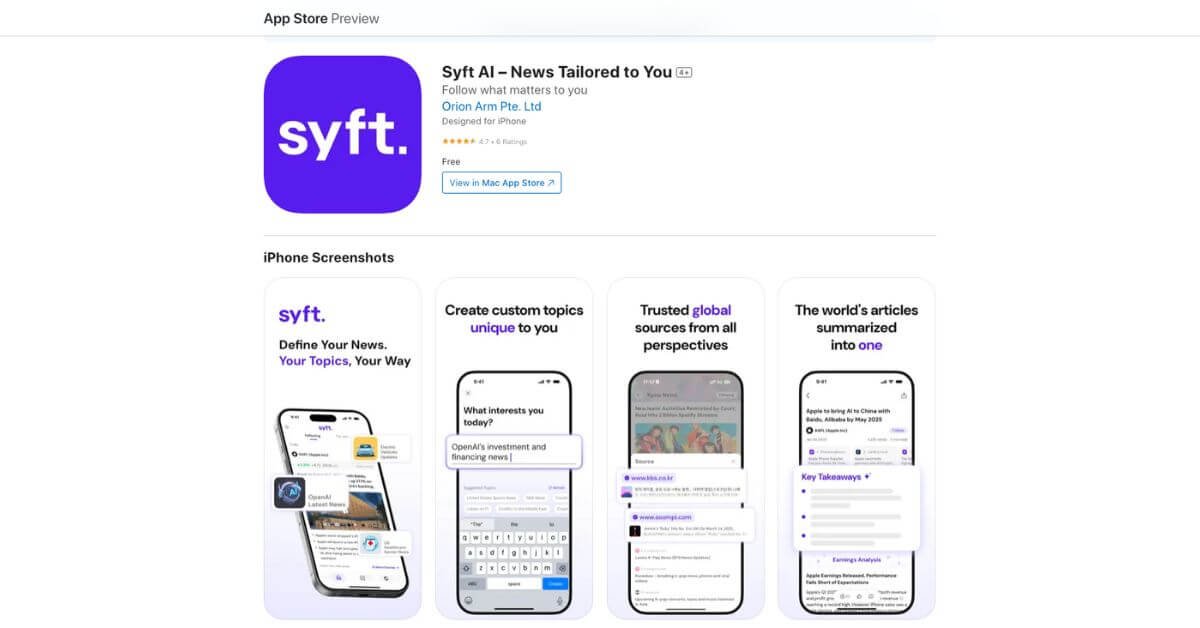 Syft AI webpage