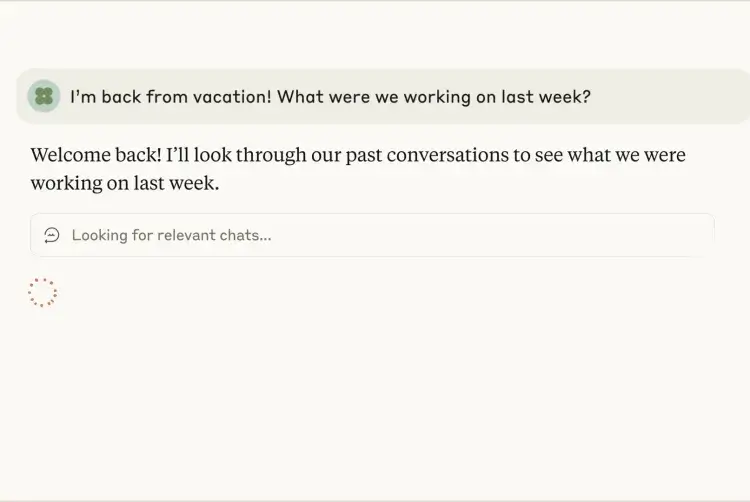 Claude chatbot memory feature