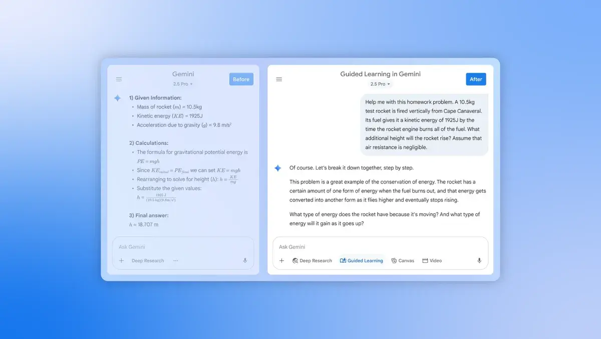 Gemini’s new Guided Learning