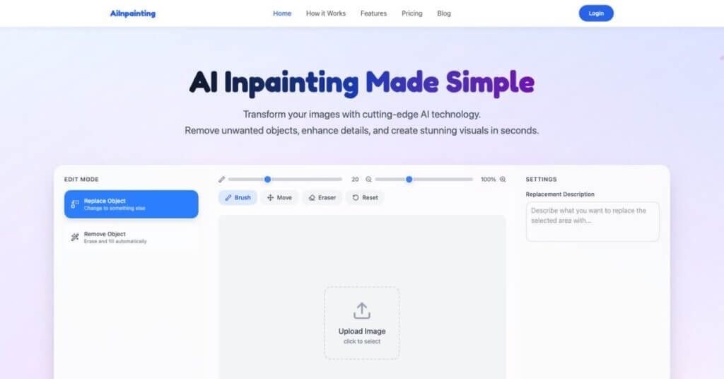 ImgInpaint webpage