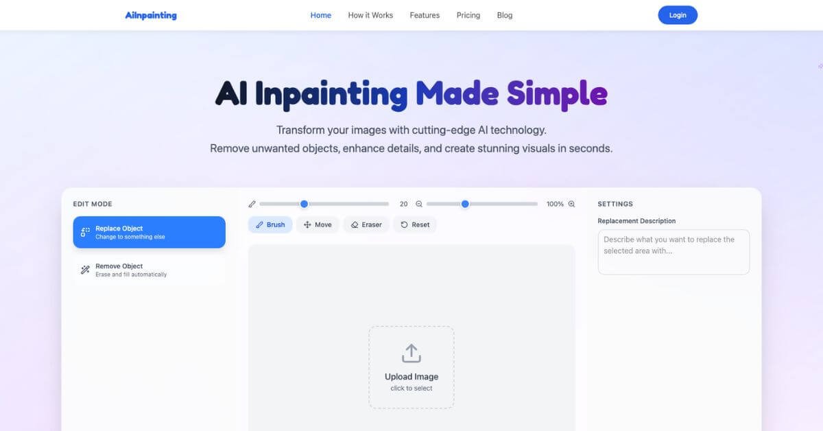 ImgInpaint webpage