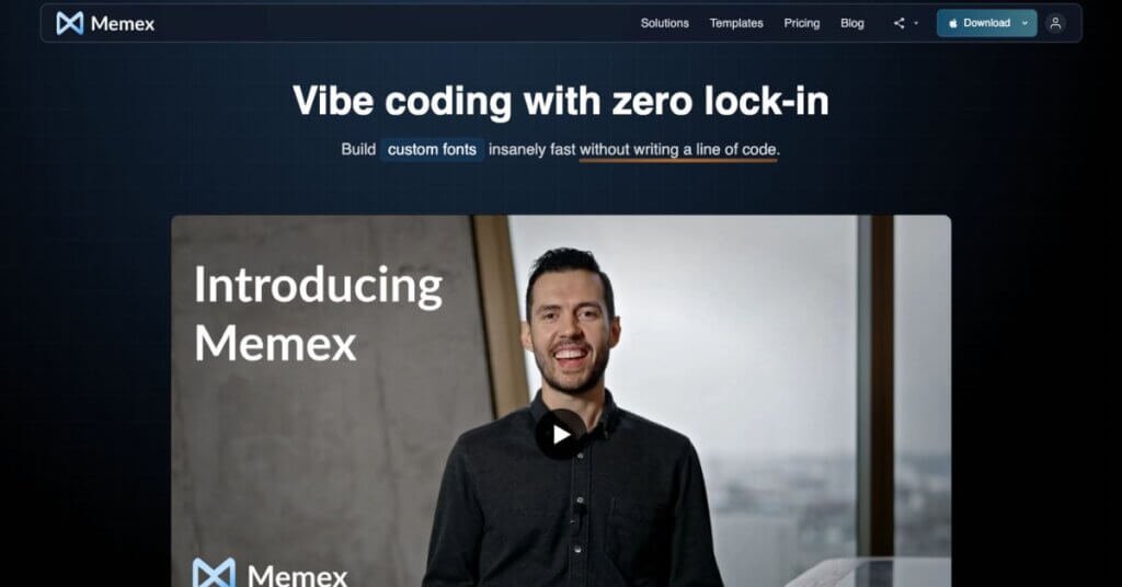 Memex webpage