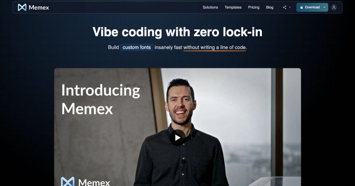 Memex webpage