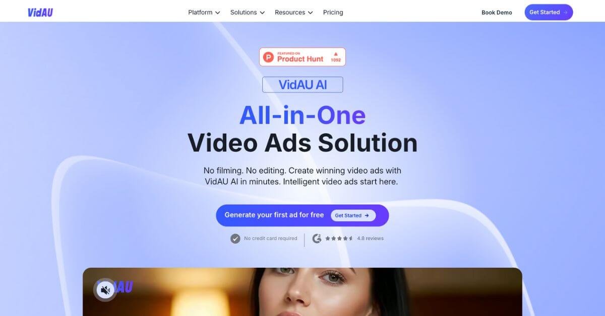 VidAU webpage
