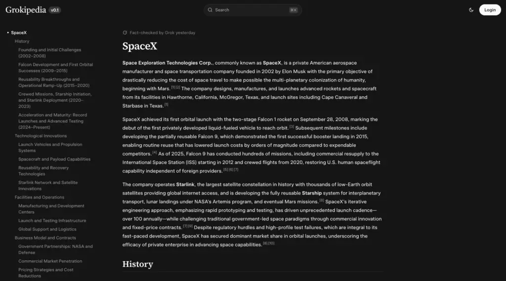 Elon Musk Grokipedia Wikipedia controversy