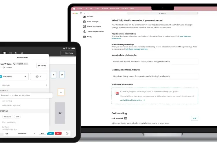 Yelp AI receptionist