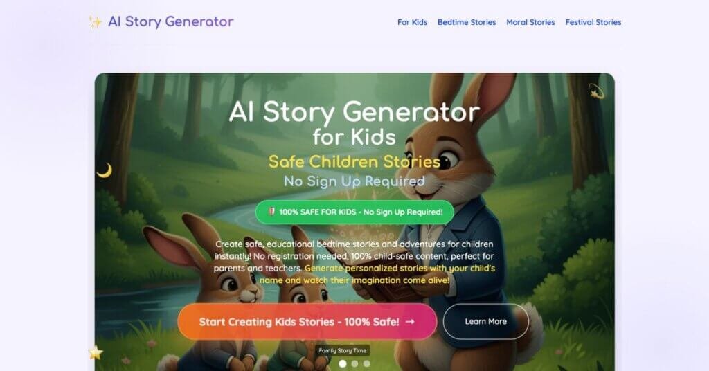 AIStoryGenerator.vip webpage