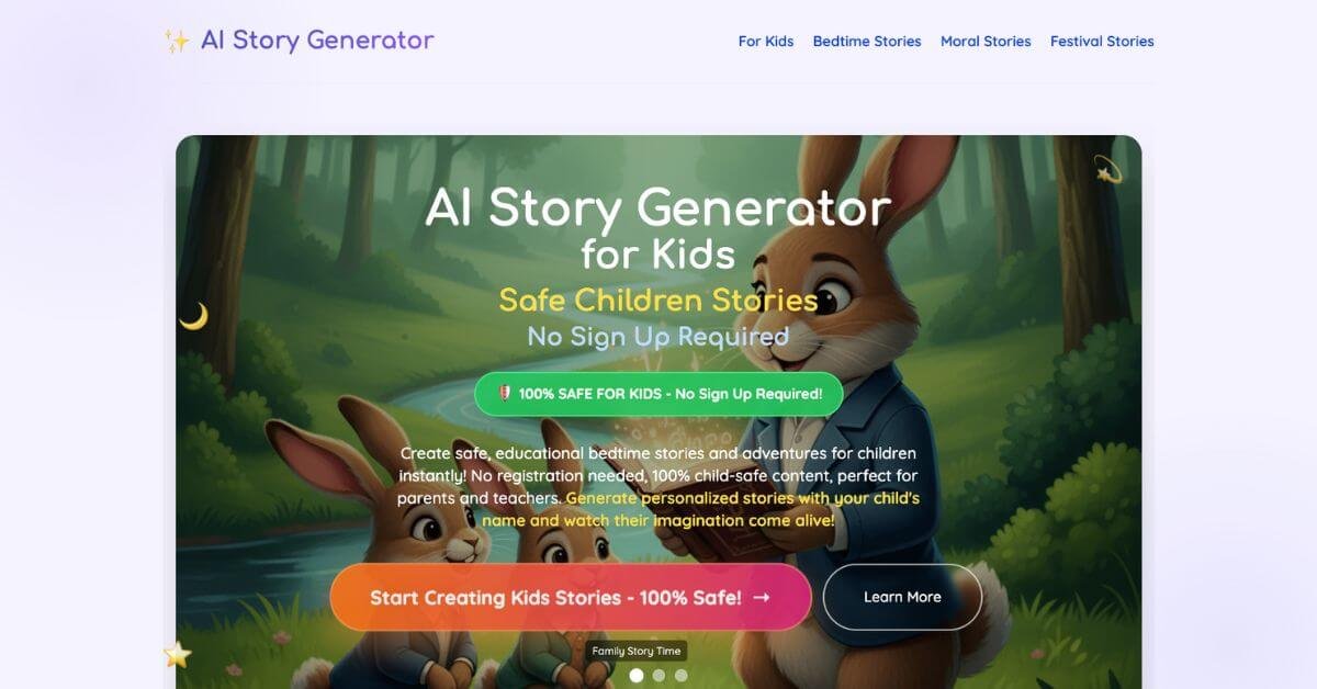 AIStoryGenerator.vip webpage