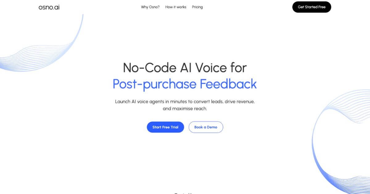 Osno.ai webpage