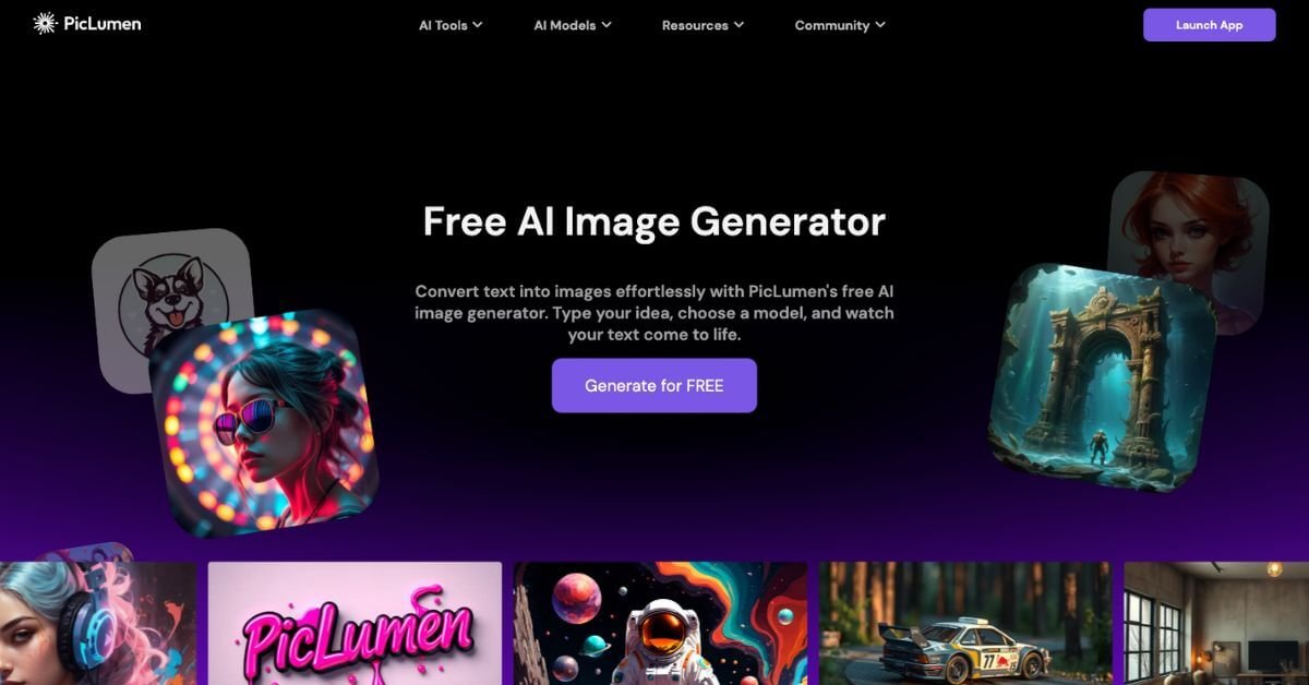 PicLumen webpage