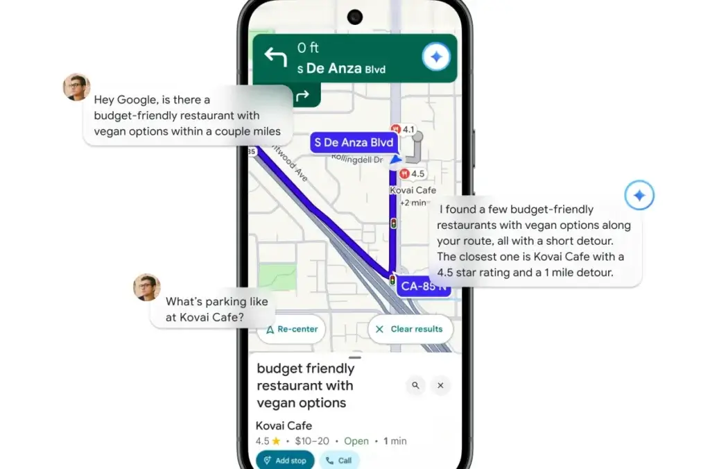 Google Maps Gemini AI update