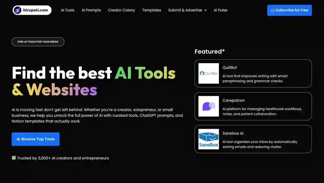 Home page Banner Featured