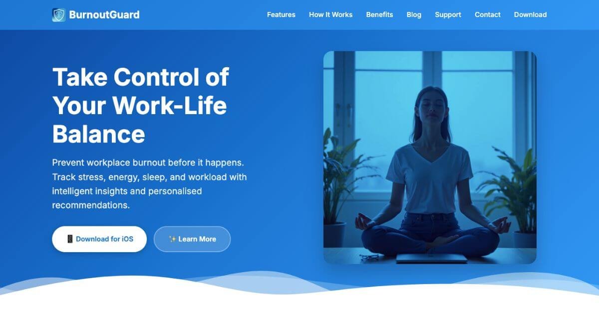 BurnoutGuard webpage