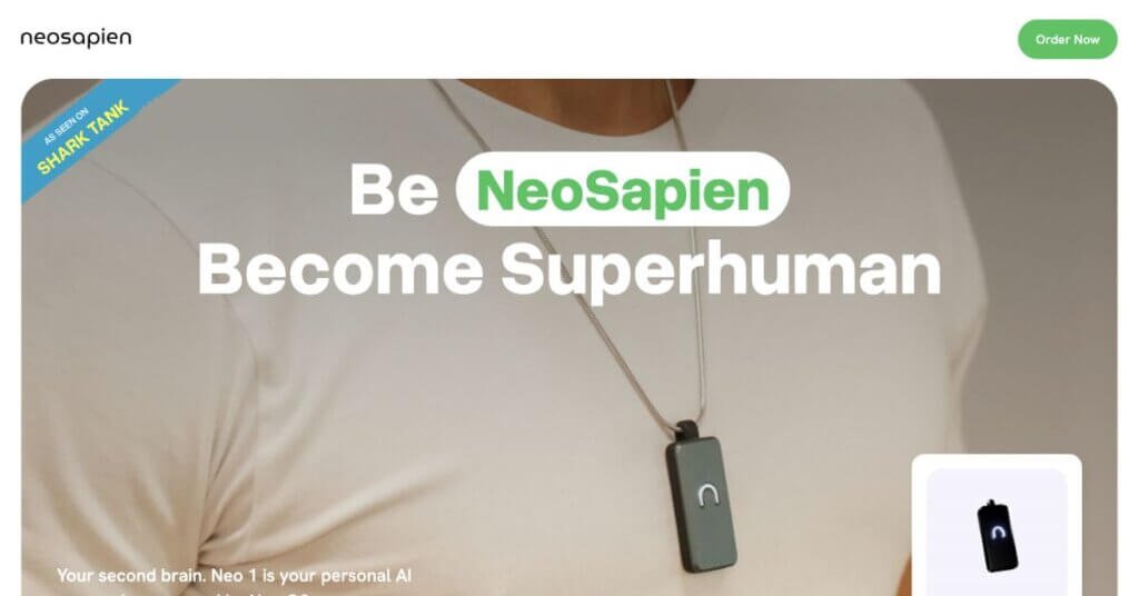 NeoSapien webpage